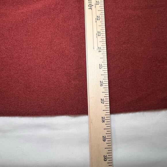 Garnet Hill Oversized Turtleneck Sweater Size S Maroon Goji Berry Wool Cashmere - Picture 8 of 15